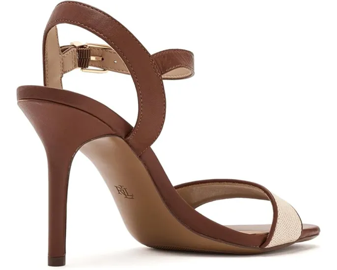 Сандалии Gwen из кожи Nappa и канваса Lauren Ralph Lauren
