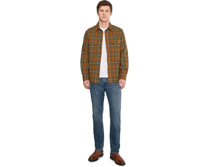 Джинсы Paige Federal Transcend Vintage Slim Straight с винтажным эффектом