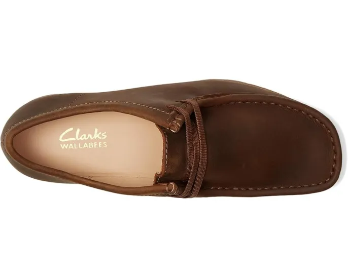 Обувь Clarks Wallabee EVO из мягкой вощеной кожи с эффектом креповой подошвы