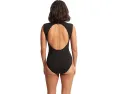 Цельный купальник Seafolly Collective с рукавами реглан и застежкой сзади