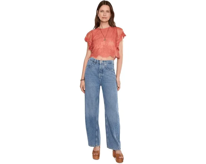Кружевной топ Free People Lunar Ash Lace