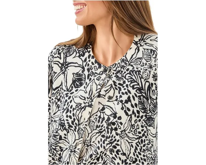 Кардиган Fairley с высокой горловиной и принтом от Lilly Pulitzer