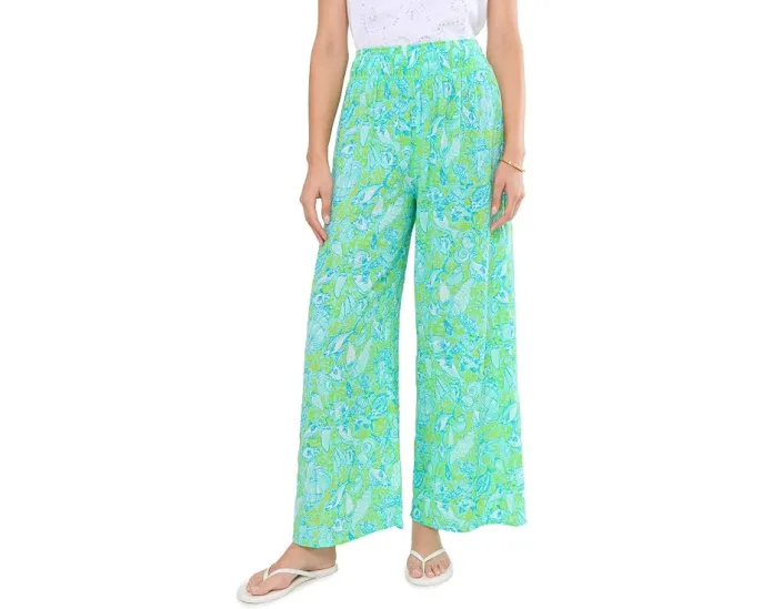 Пляжные брюки Enzo от Lilly Pulitzer с цветочным принтом