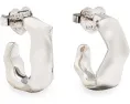 Серьги-кольца Kate Spade New York Molten Huggies с цирконием и титановыми штифтами