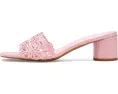 Босоножки Flores на каблуке от Anne Klein с вышитой рафией