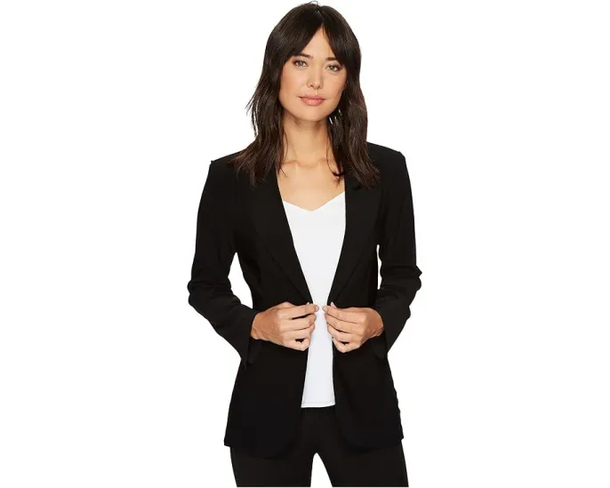 Однобортный жакет Norma Kamali приталенного кроя из эластичного поли джерси