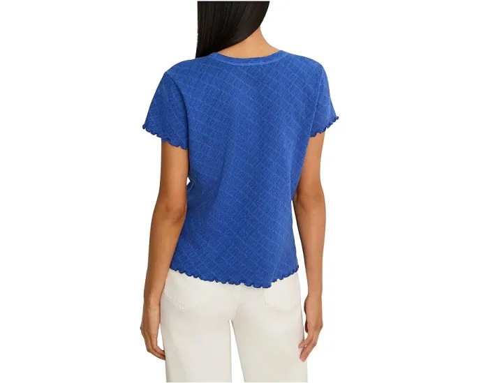 Футболка с кружевной вязкой Petite Lace Knit T-Shirt от NIC+ZOE