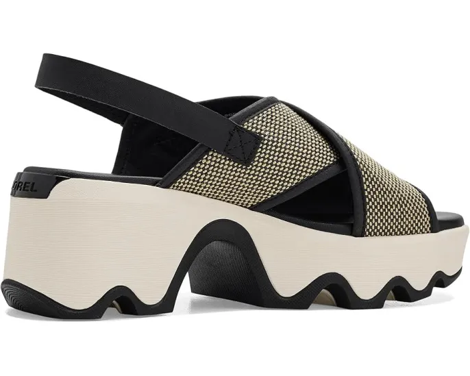 Сандалии SOREL Kinetic Aura Slingback Txt с текстильным верхом и квадратным каблуком