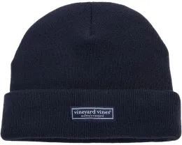 Вязаная шапка Vineyard Vines Merino Wool Watch Cap с логотипом