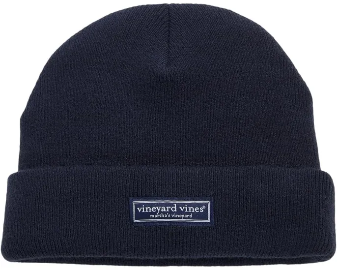 Вязаная шапка Vineyard Vines Merino Wool Watch Cap с логотипом