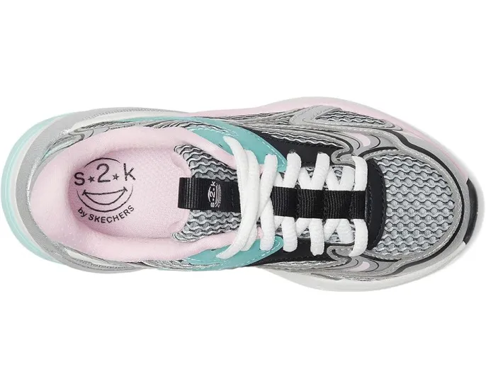 SKECHERS KIDS S2K детские кроссовки в стиле Y2K с сетчатым верхом и амортизирующей межподошвой