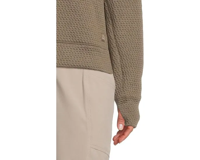 Свитшот L.L.Bean Ridgeknit с полузастежкой молнией и капюшоном-карманом
