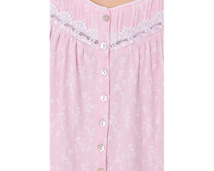 Длинное платье Eileen West из хлопкового трикотажа с короткими рукавами