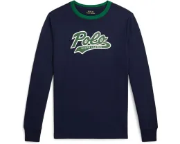 Футболка Polo Ralph Lauren Kids с длинным рукавом и логотипом для детей старшего возраста