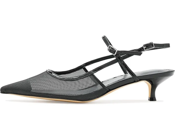 Marc Fisher LTD лодочки Ceddy с котячьим каблуком и ремешком-слингбек