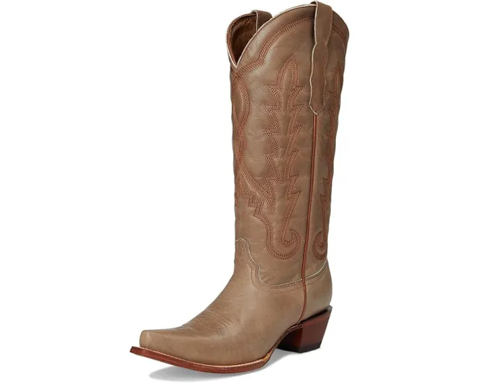 Сапоги Corral L6281 до икры с вышивкой и ковбойским каблуком