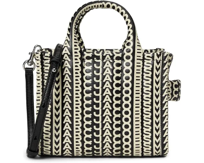 Сумка кроссбоди Marc Jacobs The Monogram Leather Crossbody Tote Bag с монограммой