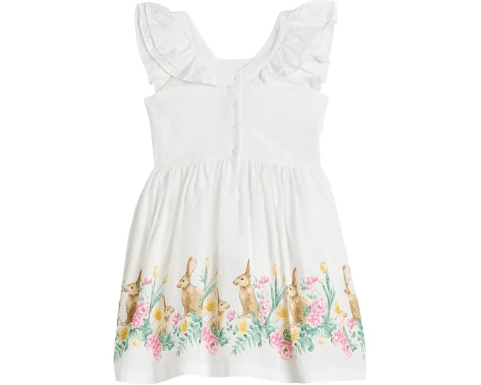 Платье Janie and Jack с кроликами по подолу и расклешенной юбкой