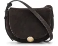 Маленькая сумочка Madewell Suede Sm Dakota Saddle Crossbody из мягкой замши с регулируемым ремнем