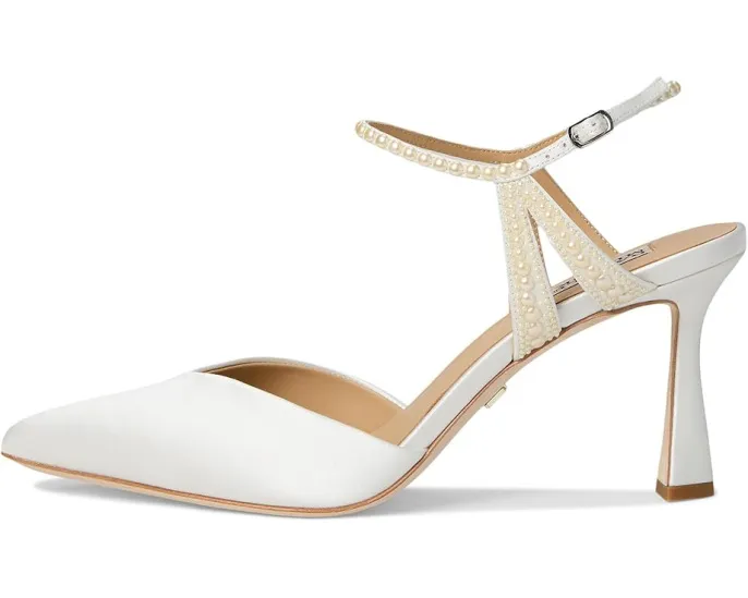 Туфли Badgley Mischka Destinee на каблуке с жемчужной деталью на лямке