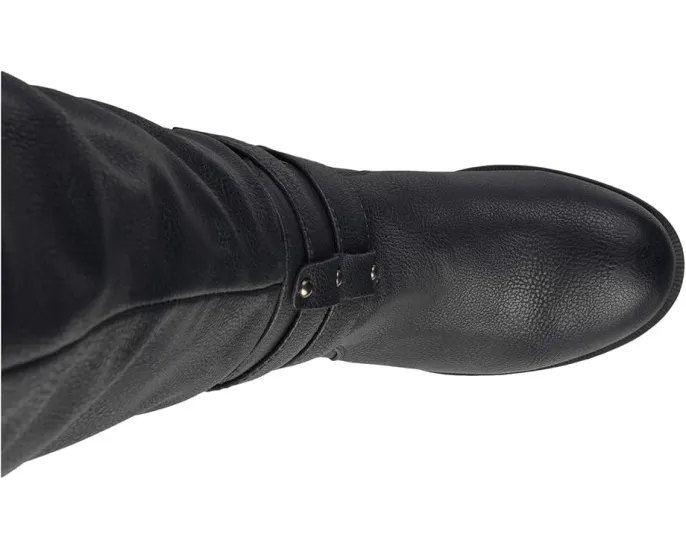 Мото-ботинки Journee Collection Bite с ремешками и пряжками ниже колена