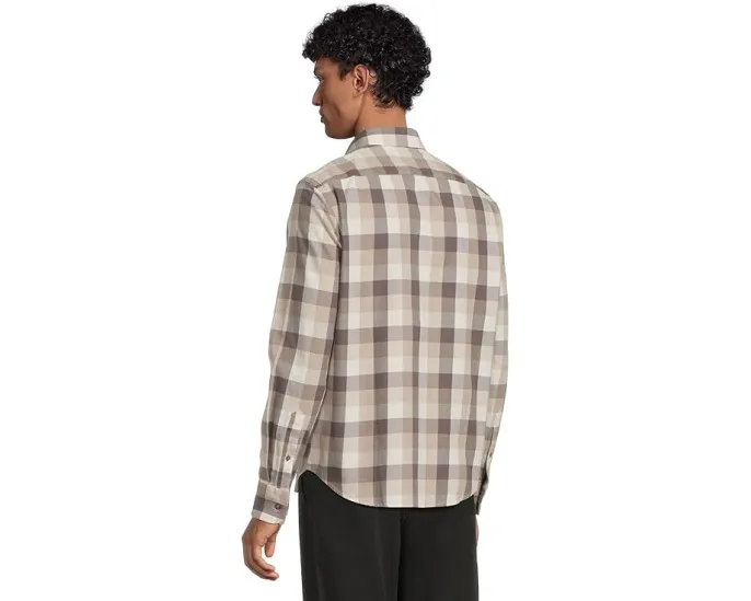 Фланелевая рубашка UNTUCKit Greenwald с длинным рукавом и клетчатым узором