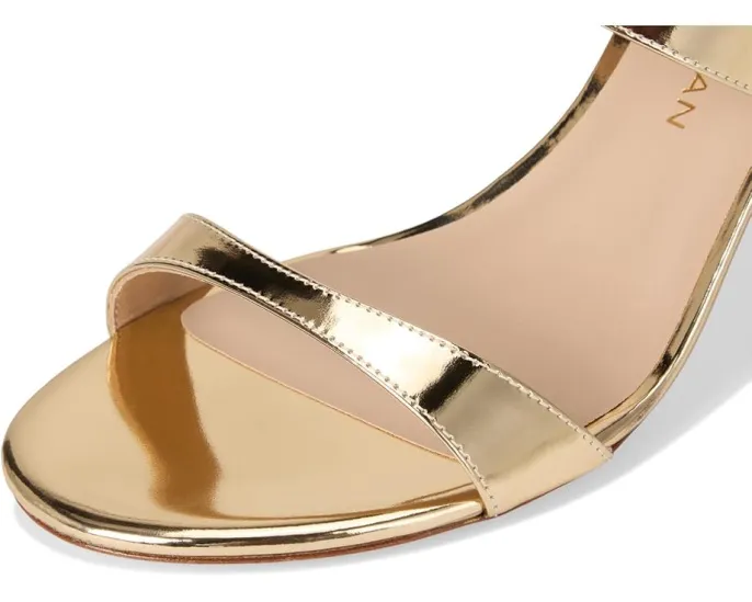 Сандалии Stuart Weitzman Nudist Slide 85 на тонком высоком каблуке