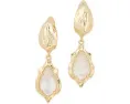 Серьги-гвоздики Kendra Scott Adriana с фигурной рамкой в виде ракушки