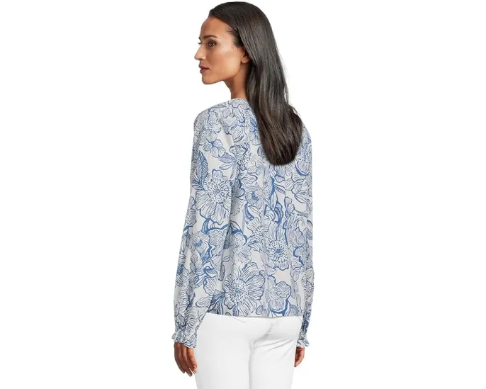 Топ Aldina с длинными рукавами на резинке от Lilly Pulitzer