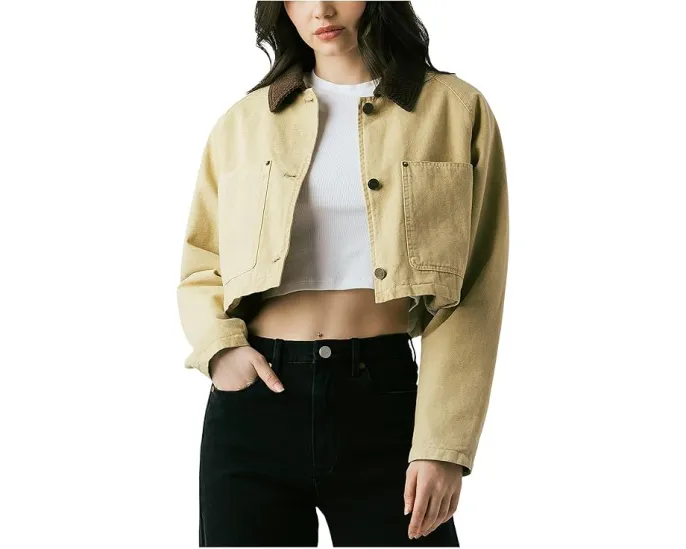 Укороченная куртка Blank NYC Breaking Camp из твила