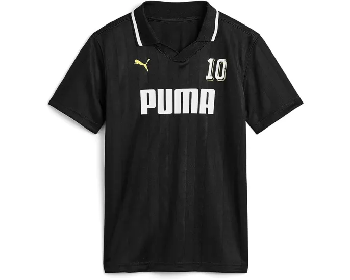 Puma Polo Showtime Pique с принтом Soccer 2026 для детей старшего возраста