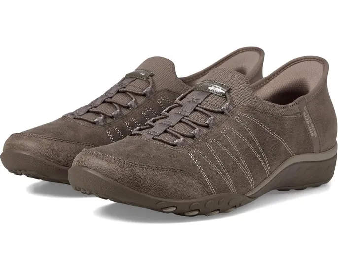 Эластичные слипоны Skechers Breathe Easy Home Body Hands Free с технологией Stretch Fit