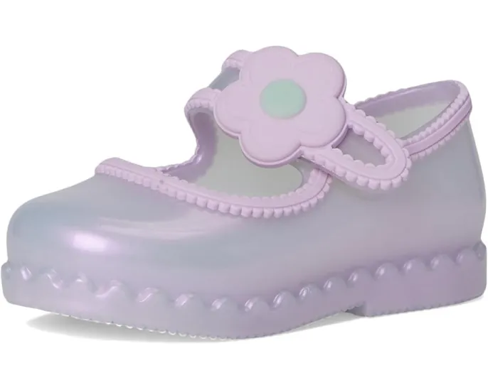 Балетки Hip Ballerina с аппликацией цветка и липучкой Mini Melissa