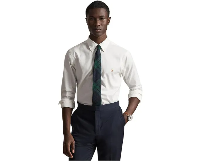 Рубашка Polo Ralph Lauren Performance Oxford классического кроя с вышитым пони