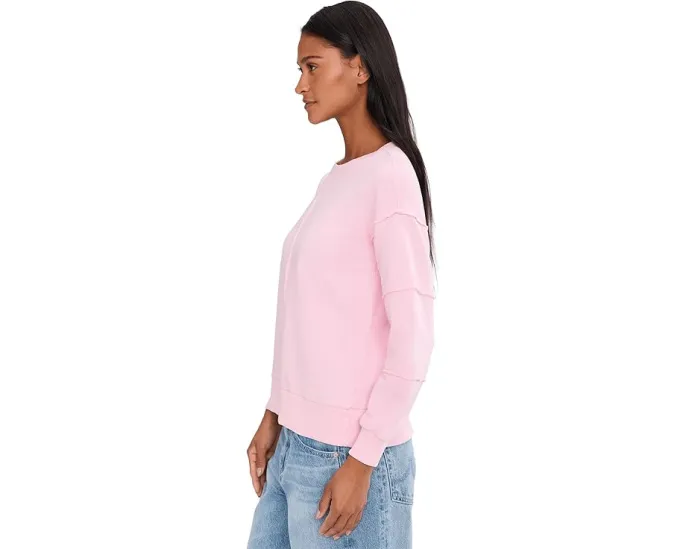 Свитшот Mod-o-doc с длинным рукавом и контрастными швами в расслабленном крое