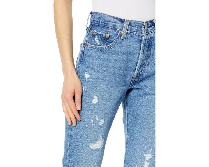 Джинсы Levi's Premium 501 Skinny с прямыми штанинами и застежкой на пуговицах