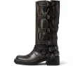 Кожаные ботинки Steve Madden Rocky с широким голенищем и пряжками