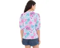 Топ Lilly Pulitzer Mialeigh с рукавом до локтя из льна