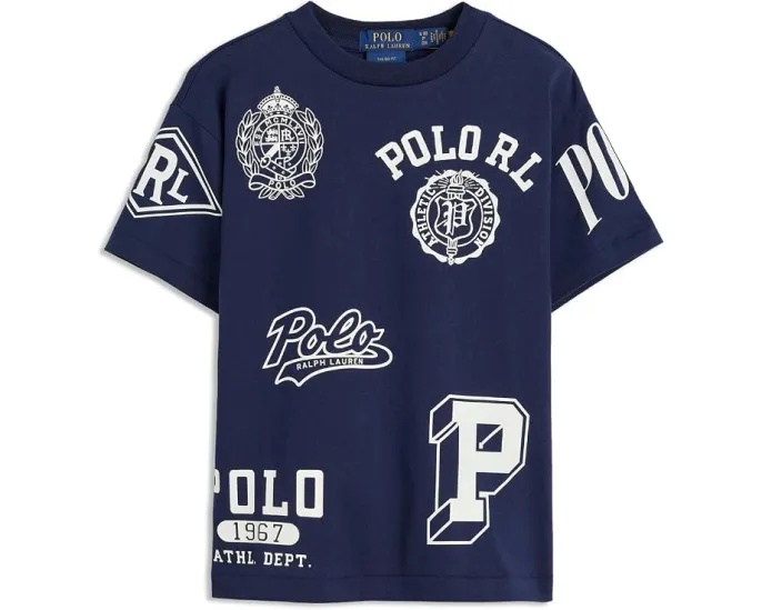 Детская футболка Polo Ralph Lauren Big Fit с графическим принтом