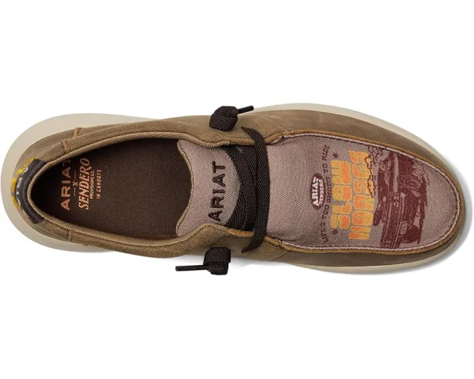 Мокасины Ariat Hilo Sendero из зерненой кожи и замши с графическим принтом