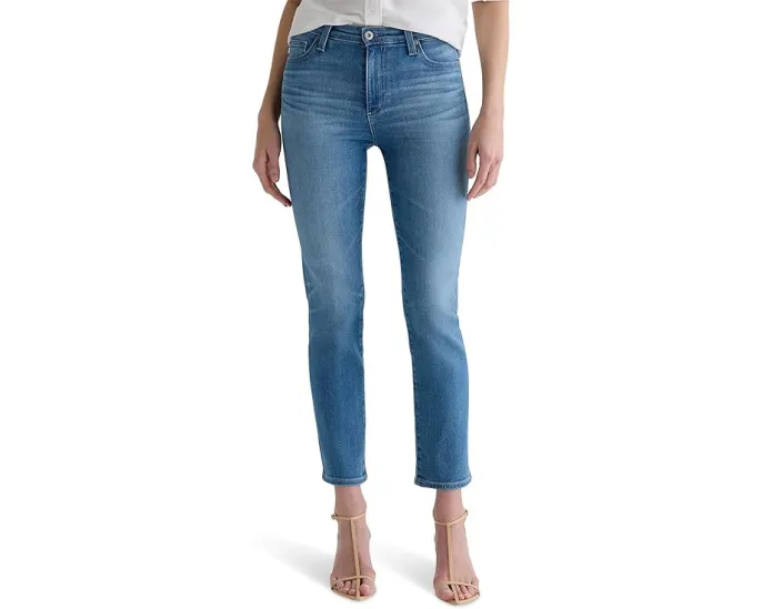 Джинсы AG Jeans Prima с заниженной талией и прямым кроем в цвете Atlantis
