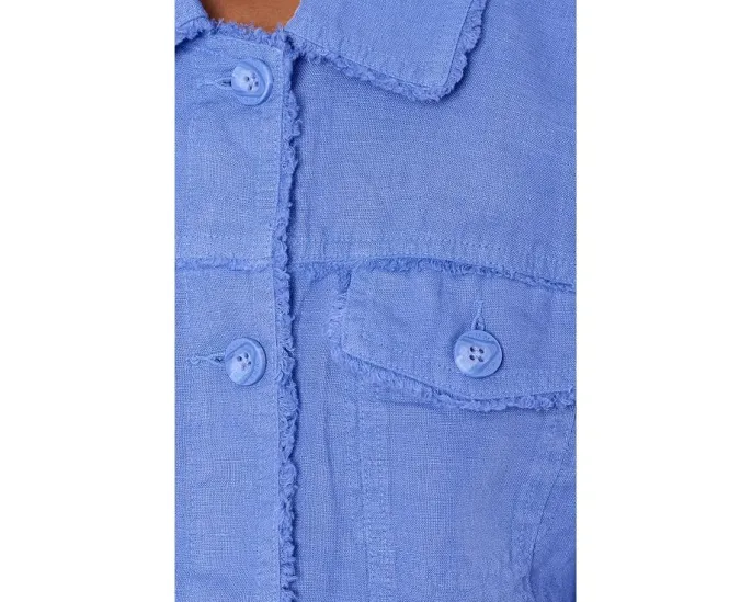 Tommy Bahama джинсовая куртка из льна с необработанным краем Two Palms