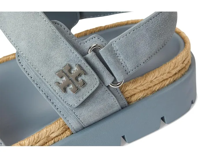 Сандалии Tory Burch Kira Rope Sport Sandal с ремешками на липучке и кожаной стелькой