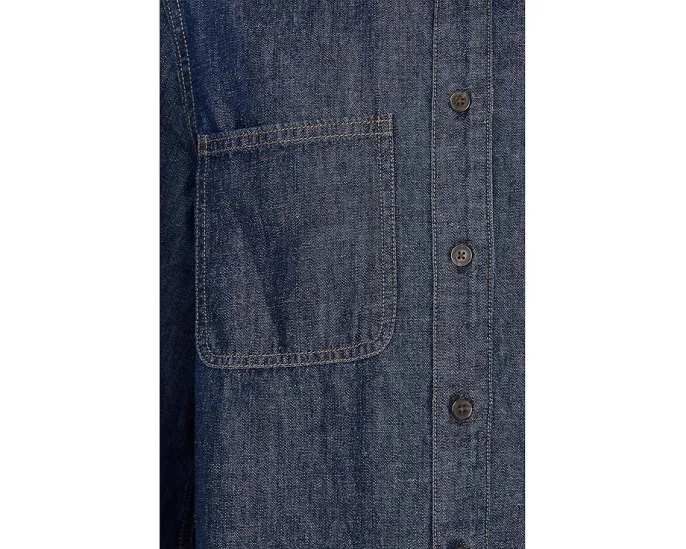 Топ Madewell Long Sleeve Sculptural Sleeve с воротником и объемными рукавами