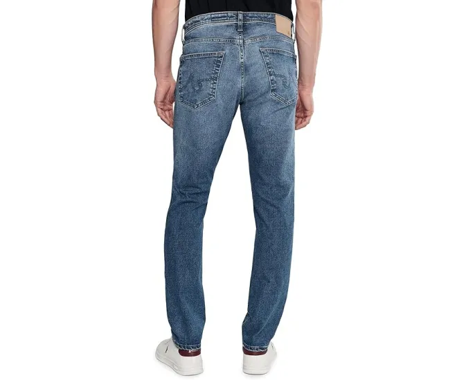 Джинсы AG Tellis Modern Slim Horsetail с эффектом потертостей