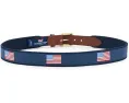 Ремень Vineyard Vines для мальчиков с американским флагом из хлопкового холста