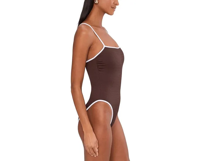 Цельный купальник Seafolly Beach Bound с квадратным вырезом и съемными чашками