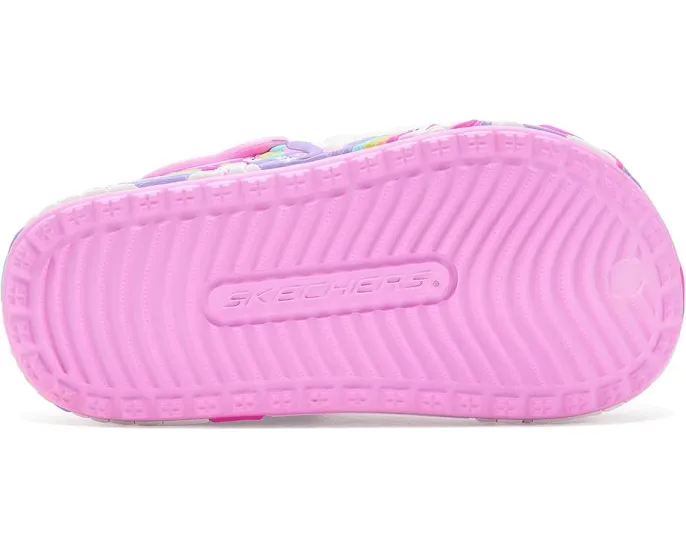 Детские сабо SKECHERS KIDS Summer Scene-Rainbow Wish с регулируемым ремешком