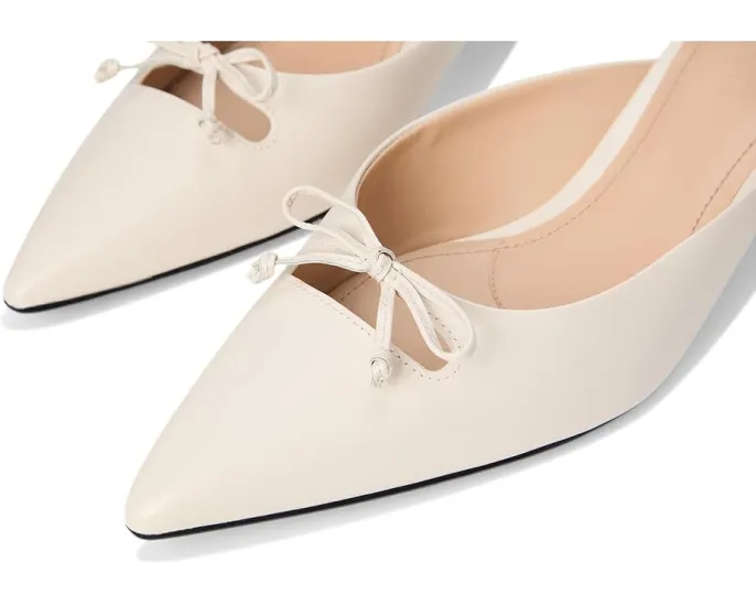 Туфли-мюли COACH Runway с острым носком и бантом на союзке