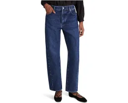 Джинсы Madewell Pieced Barrel с зауженным кроем и потертостями Mckinney Wash